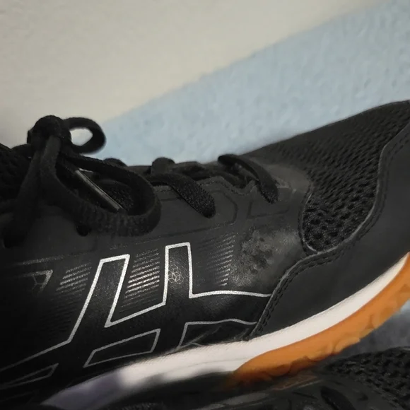 Asics Black and Tan Athletic Shoes with Gum Sole - Picture 5 of 15